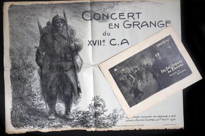 Théophile-Alexandre STEINLEN (1859-1923) Lot de 2, affiche et couverture "Les soliloques...