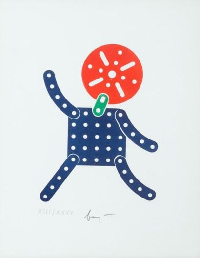 Enrico Baj (1924-2003) Lithographie signée et numérotée au crayon XIII/XXXV - 28,...