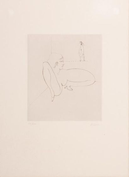 Hans BELLMER (1902-1975) Eau-forte originale signée et numérotée 78/100 - 50 x 37,...