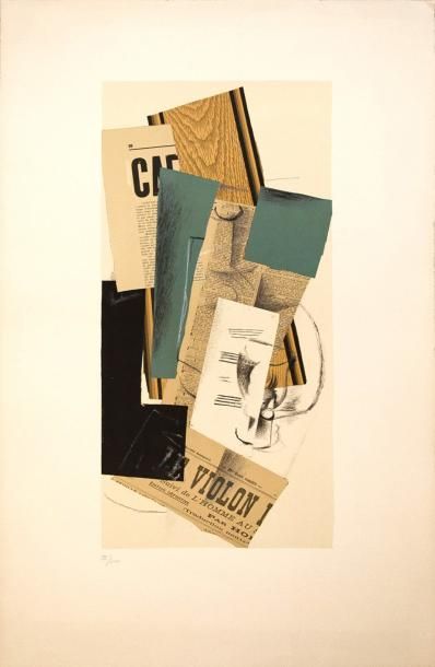 Georges BRAQUE (1882-1963) Lithographie d'après Georges Braque. Numérotée 28/300... Gazette Drouot