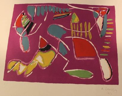 LANSKOY ANDRÉ, 1902-1976 Composition, 1953 Lithographie, signée et datée en bas à...