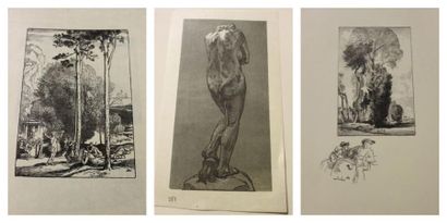LEPÈRE Auguste Louis, 1849 - 1918 Paysages - Sujets divers Quatorze gravures (insolation,...