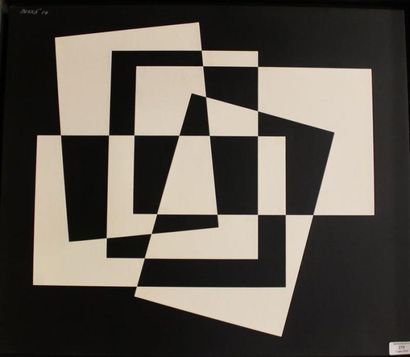 BONNE Jean-Louis, né en 1929 Fenêtre, 2004 Technique mixte sur toile marouflée sur...