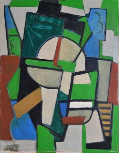 PEN-KOAT Pierre, né en 1945 Composition Peinture sur panneau (petits accidents et...