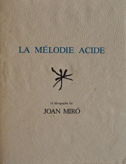D'après Joan MIRO La Mélodie Acide, 1980 Suite de 14 lithographies en couleurs sur...