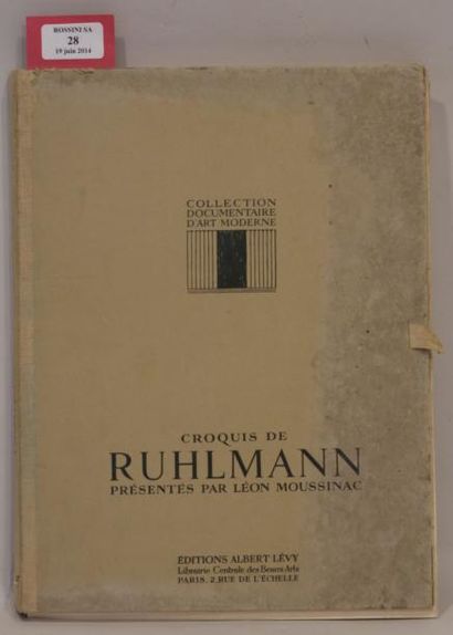 Léon MOUSSINAC (auteur) & Albert LEVY (éditeur) " Croquis de Ruhlmann ". Livre édité...