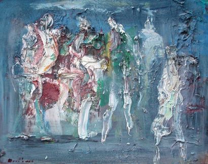 DAMIANO Bernard (1926-2000) La danse, huile sur toile, signée en bas à gauche, 5...