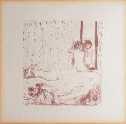 BONNARD Pierre, 1867-1947 Deux nus, seconde illustration pour le frontispice de Parallèlement...
