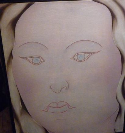GUARNERI, XXe siècle Portrait de femme Huile sur toile, signée en bas à droite et...