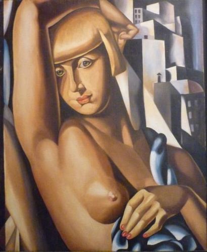 LEMPICKA de Tamara, d'après Portrait de Suzy Solidor, 1933 Huile sur toile, non signée,...