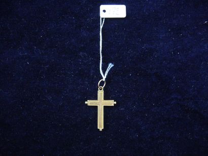 null Croix pendentif contenant "un Christ en croix" XIXe siècle or jaune. 1g.