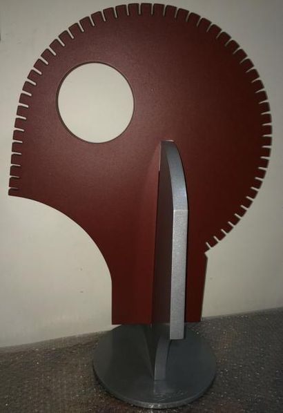 DURFORT Gilles, né en 1952 Primitif, 2013 Sculpture en aluminium et acier, signée...
