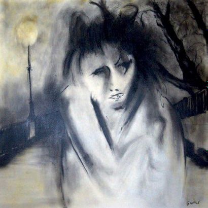 GARROD (né en 1952) Melle Rose Acrylique sur toile, signée en bas à droite, 100 x...