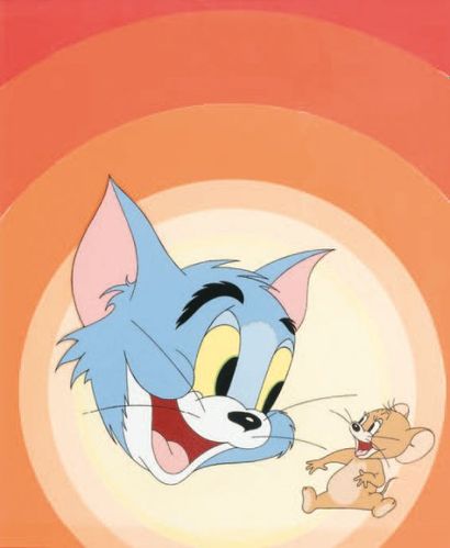 null Tom et Jerry Studio Hanna et Barbera, 1987. Cellulo sur fond original pour une...