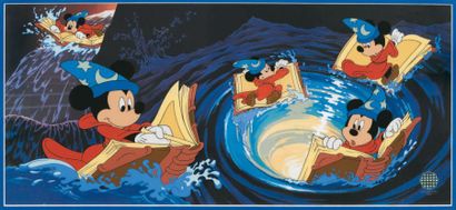 null Mickey apprenti sorcier - Fantasia. Studio Disney 1940. Séricel en édition limitée...