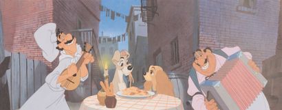 null La Belle et le Clochard Lady and the Tramp Studio Disney, 1955. Très rare impression...