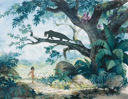 null Le Livre de la jungle The Jungle Book Studio Disney, 1967. Cellulos publicitaires...