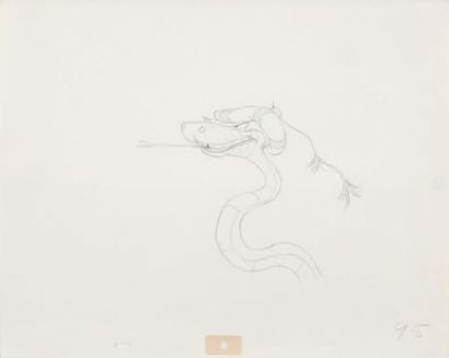 null Robin des Bois - Robin Hood Studio Disney, 1973. Dessin d'animation original....