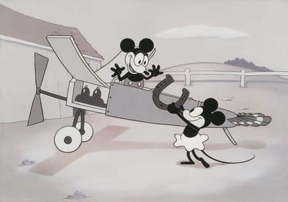 null Plane Crazy - Studio Disney, 1928. Impression en édition limitée. 15,2 x22cm....