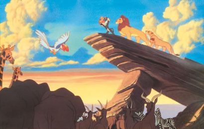 null Le Roi Lion - Lion King Studio Disney, 1994. Impression en édition limitée....