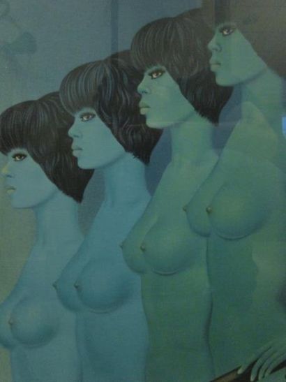 LABISSE FÉLIX, 1905-1982 Quatre femmes Lithographie (insolation), signée en bas à...