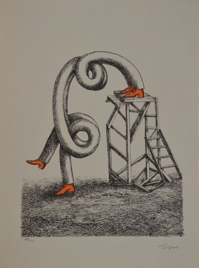 null TOPOR Roland, 1938-1997, 

Cosy corner, 1972, 

recueil de 10 lithographies...