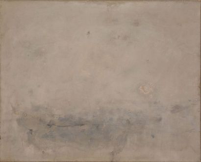 null COMPARD Émile, 1900-1977, 

Sans titre gris, 1960, 

technique mixte sur toile...