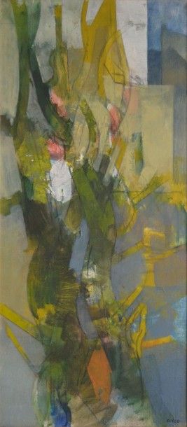 null CUECO Henri, né en 1929, 

La plante verte, 

peinture sur toile, signée en...