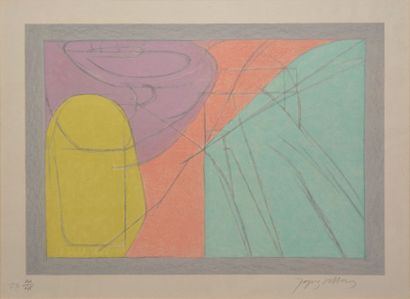 null VILLON Jacques, 1875-1963, 

Le vase jaune, 1962, lithographie en couleurs,...