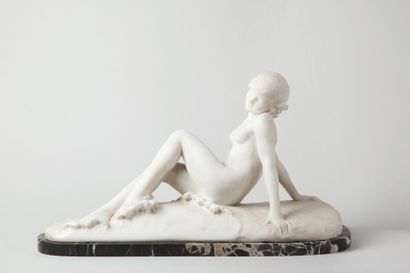 null STIACCINI Umberto, XIXe-XXe siècle, 

Ondine

Sculpture en marbre blanc sur...