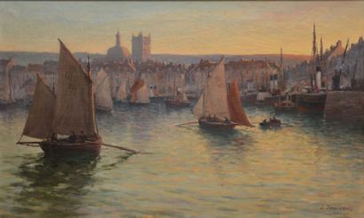 null TIMMERMANS Louis, 1846-1910, 

Le port de Dieppe

Huile sur toile (traces de...