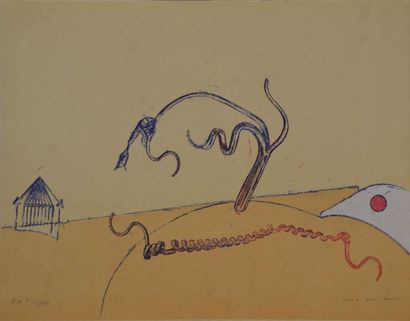 null ERNST Max, 1891-1976, 

La Mort d'un arbre II, 1974, 

lithographie en couleurs,...