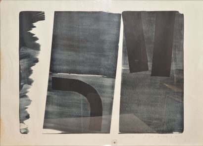 null HARTUNG Hans, 1904-1989, 

Sans titre, 

lithographie, EA (traces d'humidité...