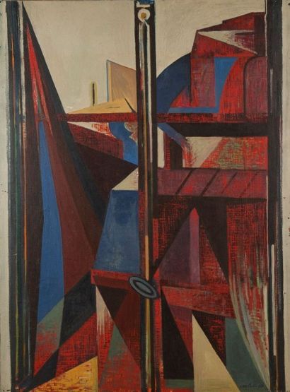 null CARLETTI Mario, 1912-1977, 

Finestra su Parigi, Paris, 1948, 

peinture sur...