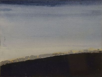 null BERGMANN Anna Eva, 1909-1987, 

Horizon pente, 1978, 

vernis acrylique sur...