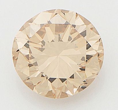 null Diamant non monté taille brillant pesant 2,42 cts, couleur Natural Fancy Yellowish...