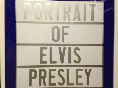 DUCORROY Joel, né en 1955 Portrait d'Elvis Presley Sérigraphie, signée en bas à droite,...