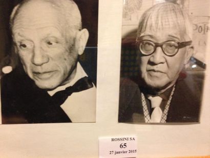 null Photo de presse Foujita et Picasso 13 x 8 cm