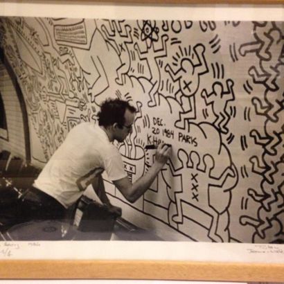 TRISTAN Jeanne Valès Keith Haring, 1984 Photographie, signée en bas à droite, numérotée...