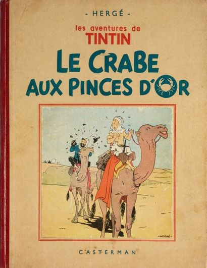 HERGÉ Tintin Le crabe aux Pinces d'Or Rarissime édition en noir et blanc, petite...