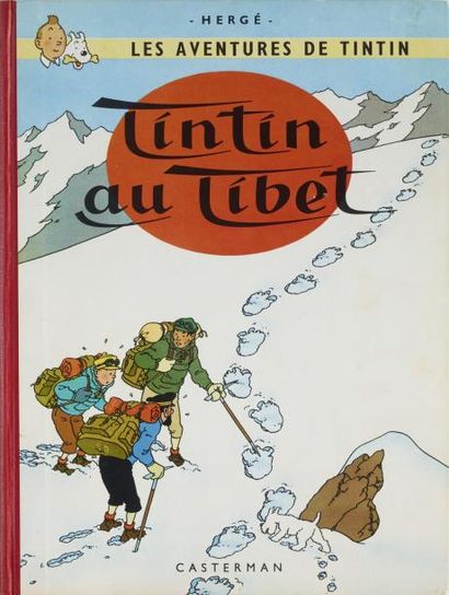 HERGÉ Tintin au Tibet Edition originale belge (4ème plat B29) Superbe exemplaire...