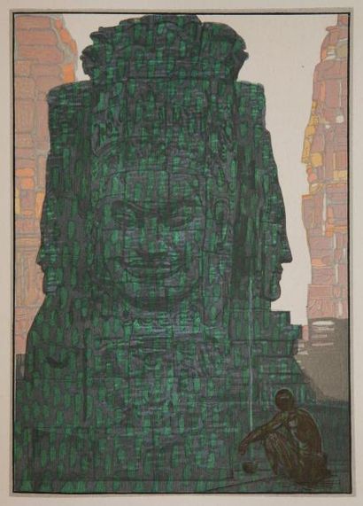 LOTI (Pierre) Un Pèlerin d'Angkor. Paris, Paul Jouve, François-Louis Schmied, 1930....