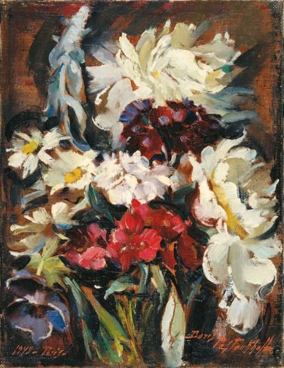 Boris PASTOUKHOFF Bouquet des champs, Paris 1949 Huile sur toile, signée en bas à...
