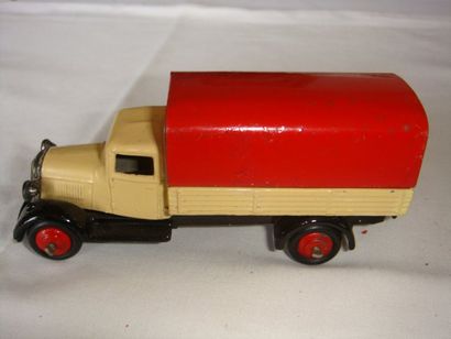 null DINKY TOYS GRANDE BRETAGNE 25 B CAMION MARAICHER BACHE BEIGE NOIR Etat: TBE