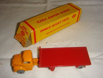 null DUBLO 72 CAMION FLAT TRUCK BEDFORD JAUNE ROUGE Etat: BE+B