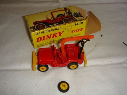 null DINKY TOYS France 1412 VOITURE JEEP DEPANNEUSE ROUGE Etat: N+B