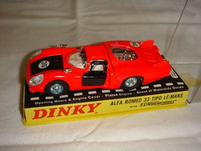 null DINKY TOYS GRANDE BRETAGNE VOITURE ALFA ROMEO LE MANS ROUGE Etat: N+B