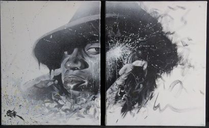 COST Bahamadia, 2014 Huile sur toile, signée en bas à gauche 33 x 40 cm
