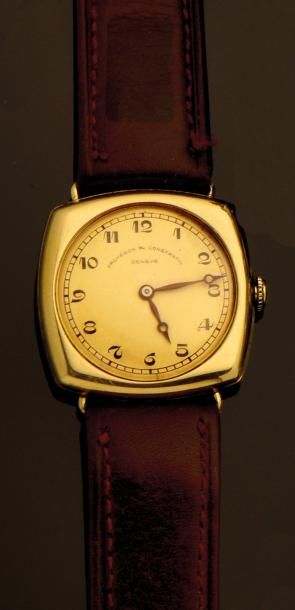 VACHERON CONSTANTIN Montre d'homme en or jaune, cadran rond à fond crème, boîtier...