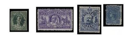 null VICTORIA, TASMANIE, QUEENSLAND 1850-1901 Poste timbres Taxe, collection de timbres...